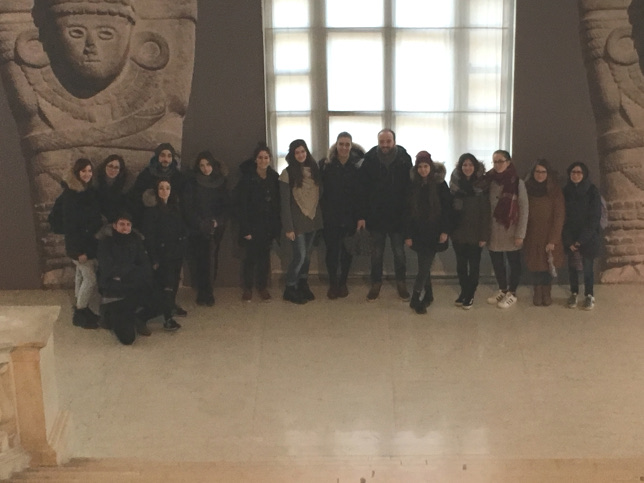 Studenti della classe 5^ E RIM in visita alla mostra Maya